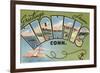 Greetings from Niantic, Connecticut-null-Framed Premium Giclee Print