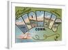 Greetings from Niantic, Connecticut-null-Framed Art Print