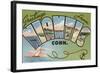 Greetings from Niantic, Connecticut-null-Framed Art Print