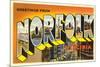 Greetings from Norfolk, Virginia-null-Mounted Premium Giclee Print