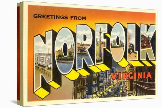 Greetings from Norfolk, Virginia-null-Stretched Canvas