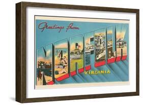 Greetings from Norfolk, Virginia-null-Framed Art Print