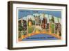 Greetings from Norman, Oklahoma-null-Framed Art Print