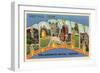 Greetings from Norman, Oklahoma-null-Framed Art Print