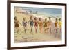 Greetings from Normandy Beach, New Jersey-null-Framed Premium Giclee Print