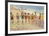 Greetings from Normandy Beach, New Jersey-null-Framed Premium Giclee Print