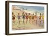 Greetings from Normandy Beach, New Jersey-null-Framed Art Print