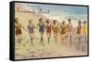 Greetings from Normandy Beach, New Jersey-null-Framed Stretched Canvas