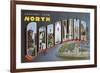 Greetings from North Carolina-null-Framed Premium Giclee Print