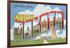 Greetings from North Dakota-null-Framed Art Print