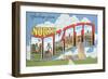 Greetings from North Dakota-null-Framed Art Print