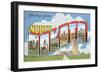 Greetings from North Dakota-null-Framed Art Print