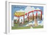 Greetings from North Dakota-null-Framed Art Print