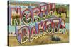 Greetings from North Dakota-null-Stretched Canvas