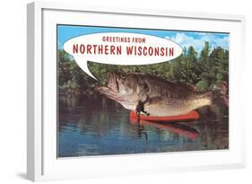 Greetings from Northern Wisconsin-null-Framed Art Print