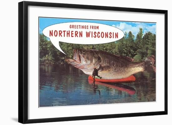 Greetings from Northern Wisconsin-null-Framed Art Print