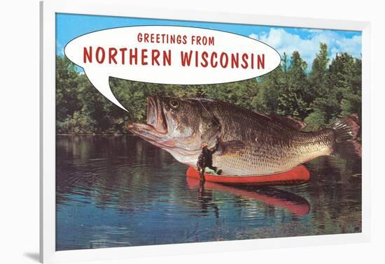 Greetings from Northern Wisconsin-null-Framed Art Print