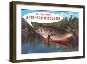 Greetings from Northern Wisconsin-null-Framed Art Print