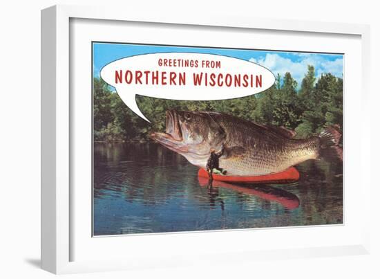 Greetings from Northern Wisconsin-null-Framed Art Print