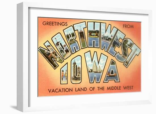 Greetings from Northwest Iowa-null-Framed Art Print