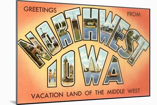 Greetings from Northwest Iowa-null-Mounted Art Print