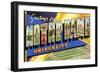 Greetings from Notre Dame, South Bend, Indiana-null-Framed Art Print