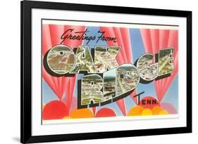 Greetings from Oak Ridge, Tennessee-null-Framed Art Print