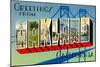 Greetings from Oakland, California-null-Mounted Art Print