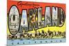 Greetings from Oakland, California-null-Mounted Art Print