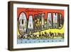 Greetings from Oakland, California-null-Framed Art Print