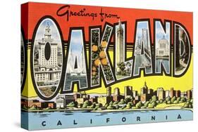 Greetings from Oakland, California-null-Stretched Canvas