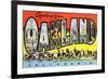 Greetings from Oakland, California-null-Framed Premium Giclee Print