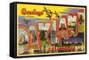 Greetings from Oakland, California-null-Framed Stretched Canvas