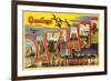 Greetings from Oakland, California-null-Framed Premium Giclee Print