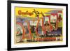 Greetings from Oakland, California-null-Framed Premium Giclee Print