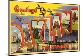 Greetings from Oakland, California-null-Mounted Art Print