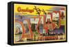 Greetings from Oakland, California-null-Framed Stretched Canvas