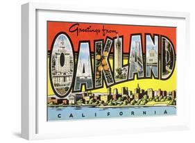 Greetings from Oakland, California-null-Framed Art Print