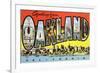 Greetings from Oakland, California-null-Framed Art Print