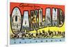 Greetings from Oakland, California-null-Framed Art Print