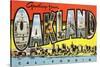 Greetings from Oakland, California-null-Stretched Canvas