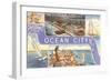 Greetings from Ocean City, New Jersey-null-Framed Art Print