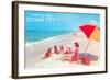 Greetings from Ocean City, New Jersey-null-Framed Art Print