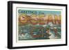 Greetings from Ocean City, New Jersey-null-Framed Art Print