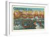 Greetings from Ocean City, New Jersey-null-Framed Art Print