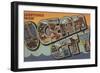 Greetings from Ocean City-Lantern Press-Framed Art Print