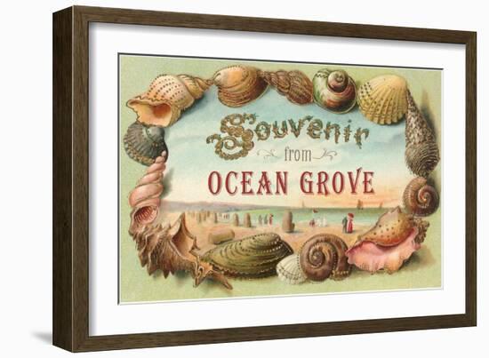 Greetings from Ocean Grove, New Jersey-null-Framed Art Print