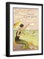 Greetings from Ocean Grove, New Jersey-null-Framed Art Print