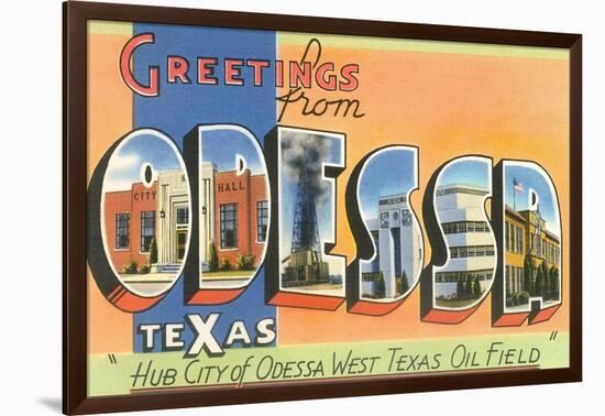 Greetings from Odessa, Texas-null-Framed Art Print