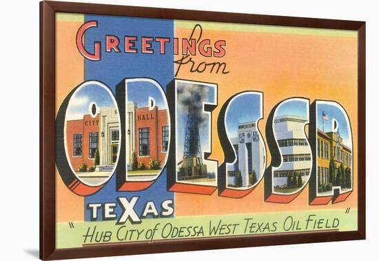 Greetings from Odessa, Texas-null-Framed Art Print